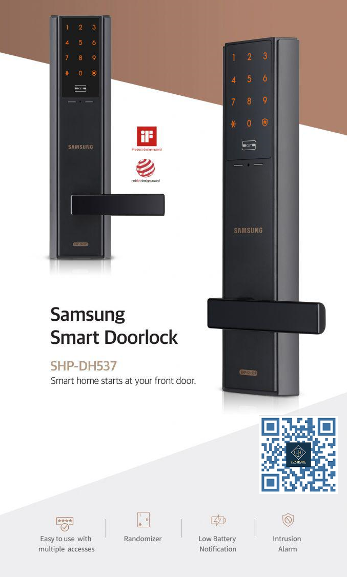 Khóa cửa điện tử Samsung SHP-DH537